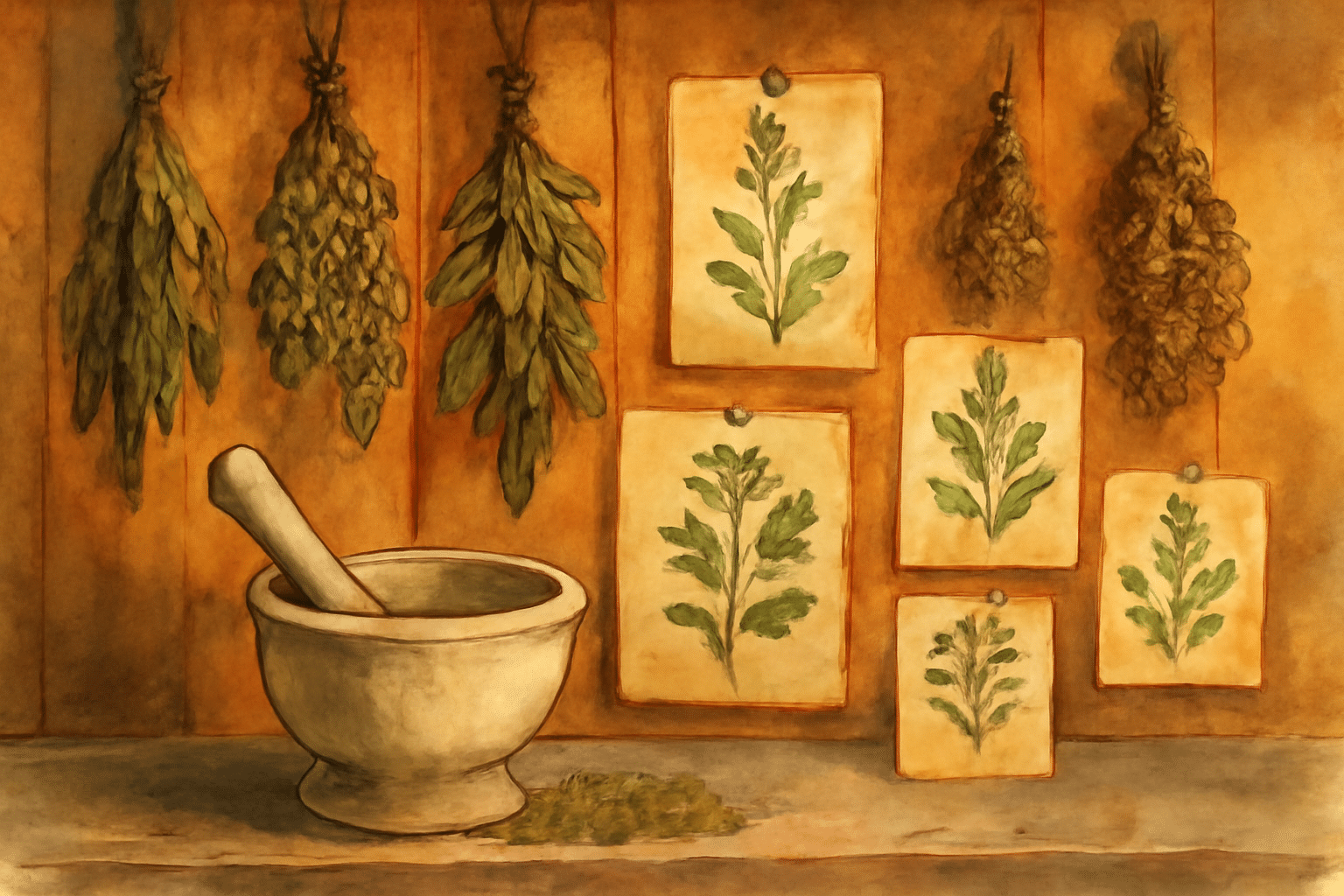 Histoire millenaire de la phytotherapie apothicaire ancien plantes medicinales