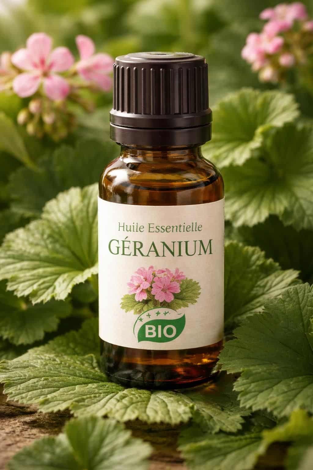 découvrez les bienfaits de l'huile essentielle de géranium et apprenez comment l'utiliser pour améliorer votre bien-être au quotidien, soulager le stress et revitaliser votre peau.