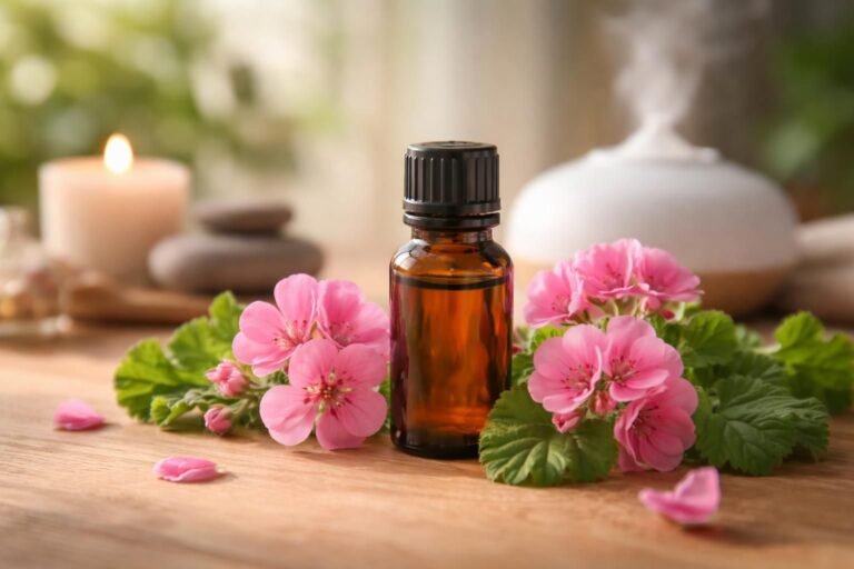 découvrez les bienfaits de l'huile essentielle de géranium et ses utilisations pour améliorer votre bien-être au quotidien, soulager le stress et revitaliser votre peau.