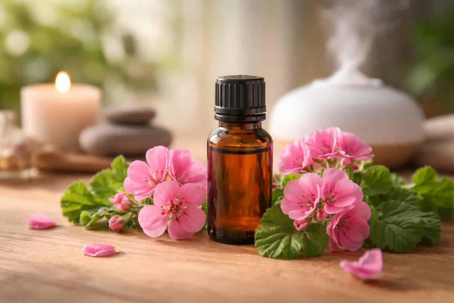découvrez les bienfaits de l'huile essentielle de géranium et ses utilisations pour améliorer votre bien-être au quotidien, soulager le stress et revitaliser votre peau.
