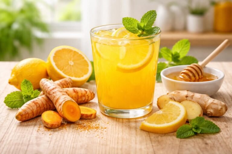 découvrez les ingrédients naturels efficaces pour préparer une boisson anti-inflammatoire et soulager les douleurs naturellement.